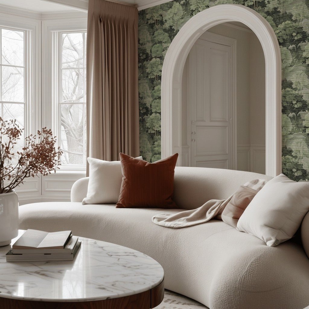 Ronald Faux Grasscloth Wallpaper - Painted Paper