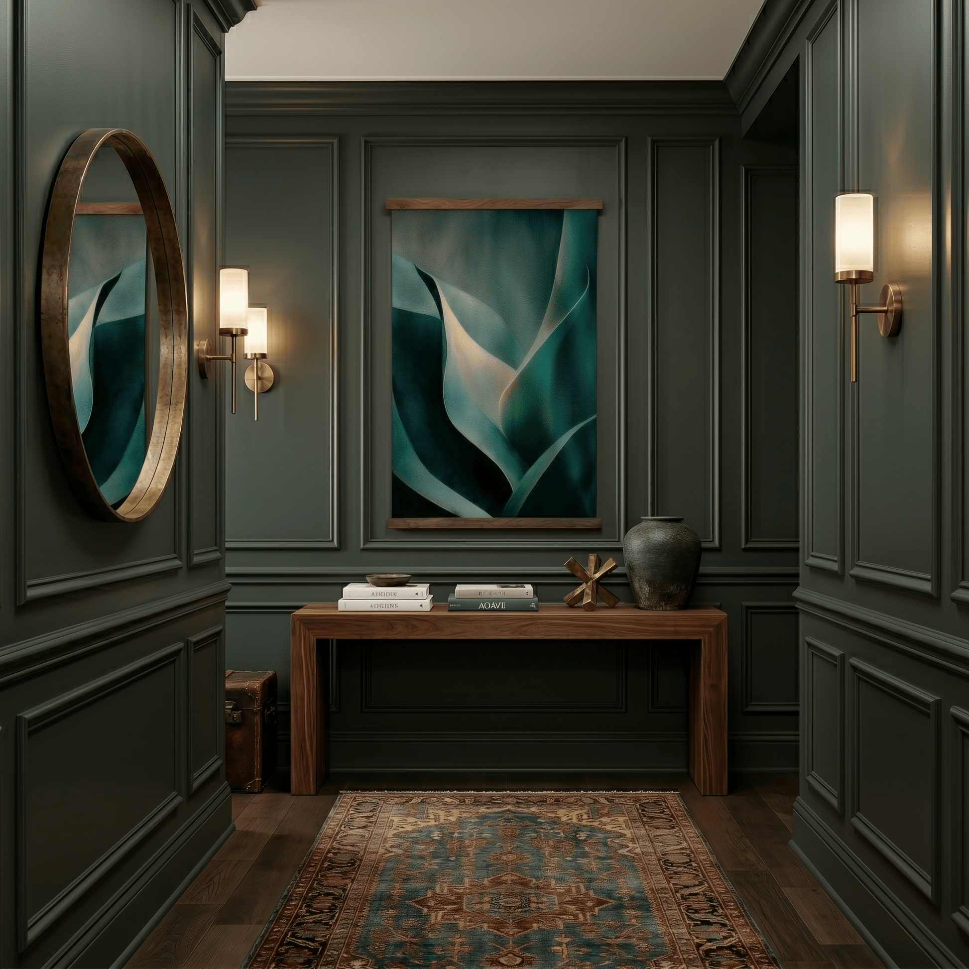 Rooted Forms - Tapestry - Painted Paper