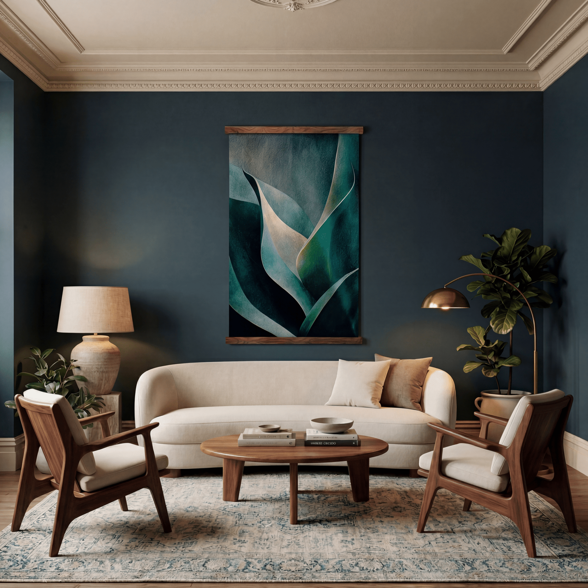 Rooted Forms - Tapestry - Painted Paper