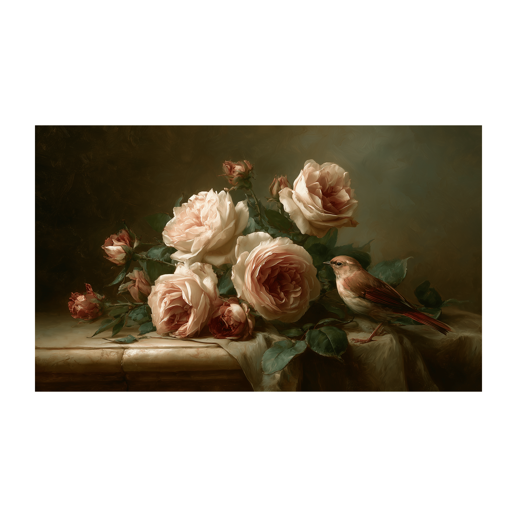Rose & Wren - Tapestry - Painted Paper
