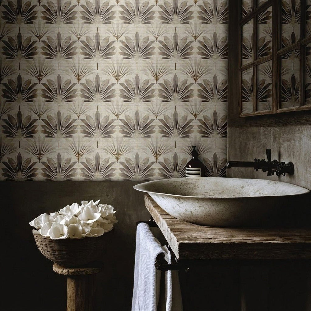 Rosemary Faux Grasscloth Wallpaper - Painted Paper
