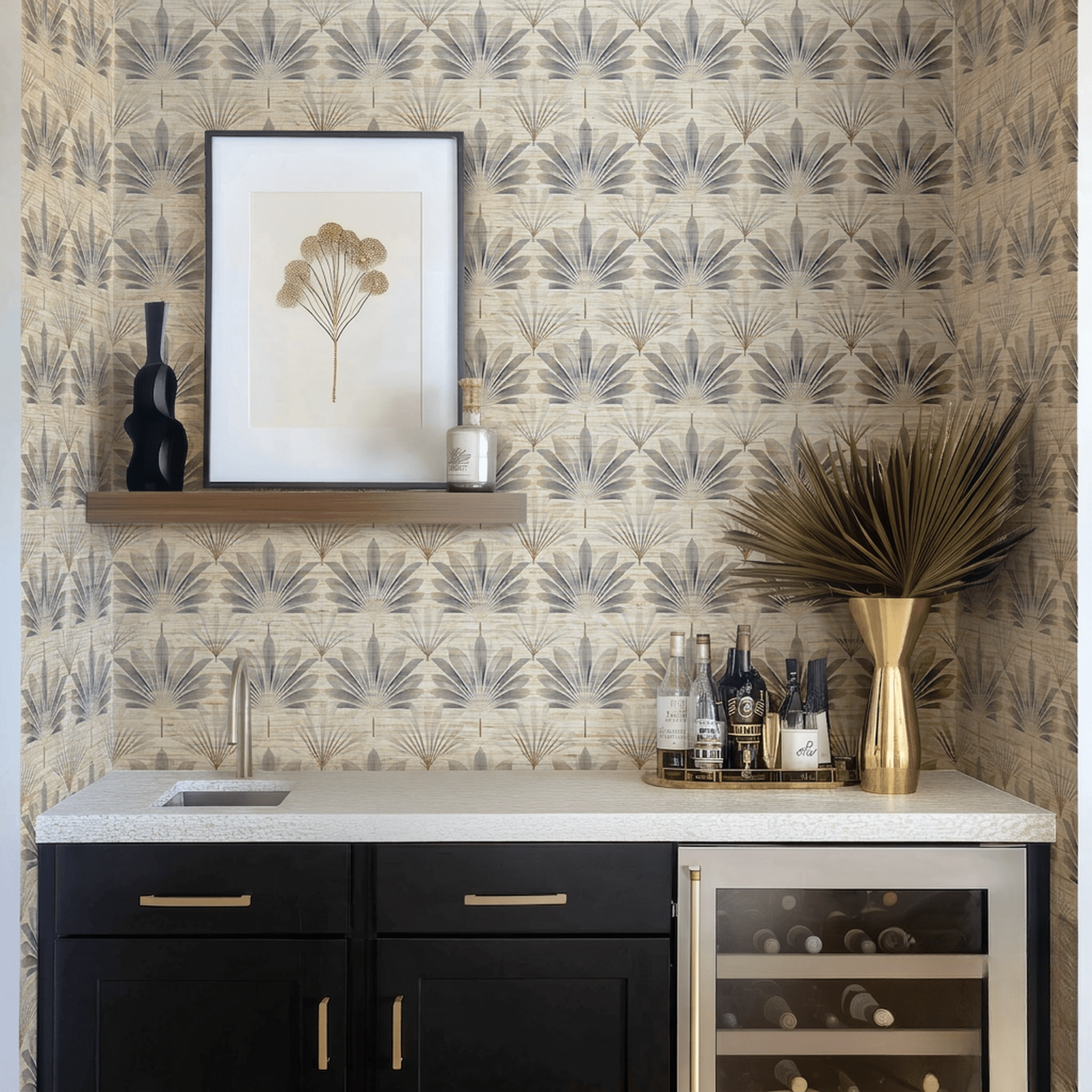 Rosemary Faux Grasscloth Wallpaper - Painted Paper