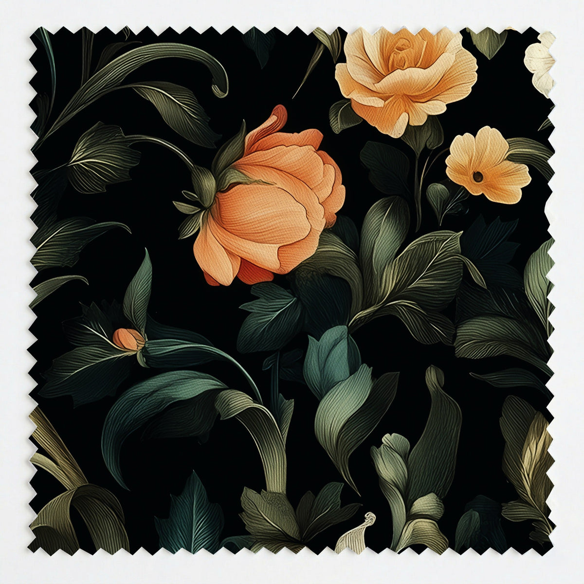 Rosethorn Reverie - Fabric - Painted Paper