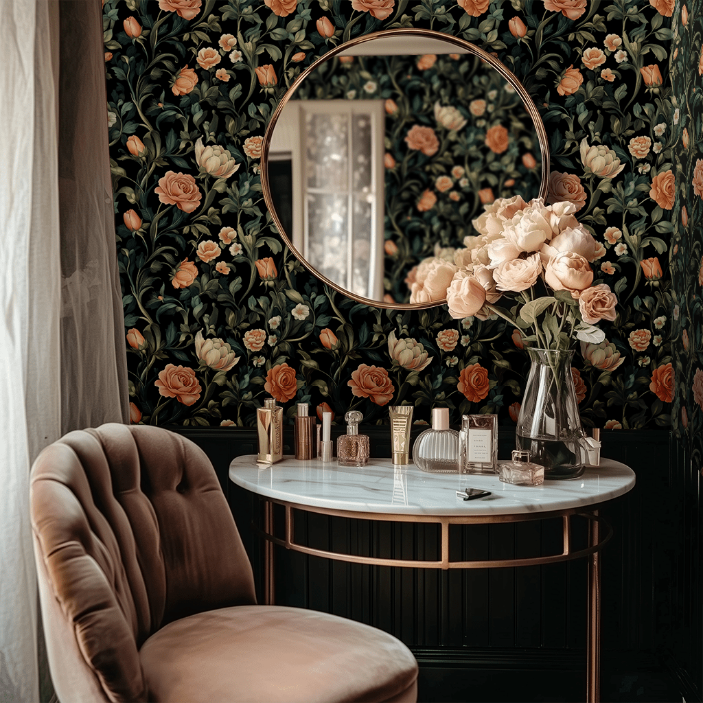 Rosethorn Reverie Wallpaper – Painted Paper