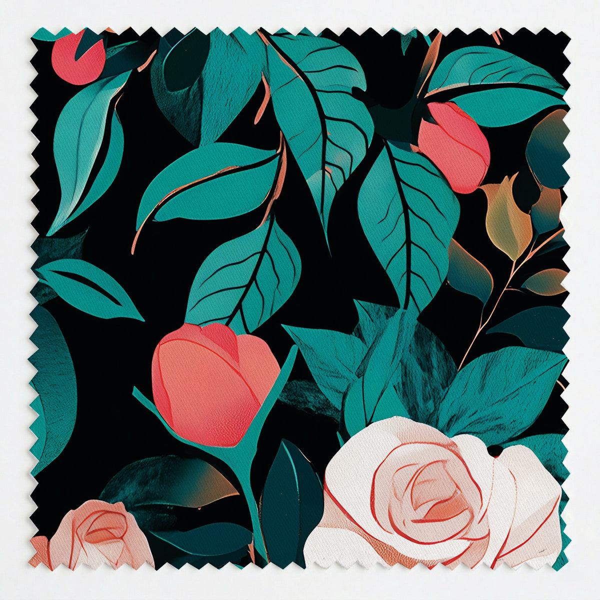 Rosewood Jungle - Fabric - Painted Paper