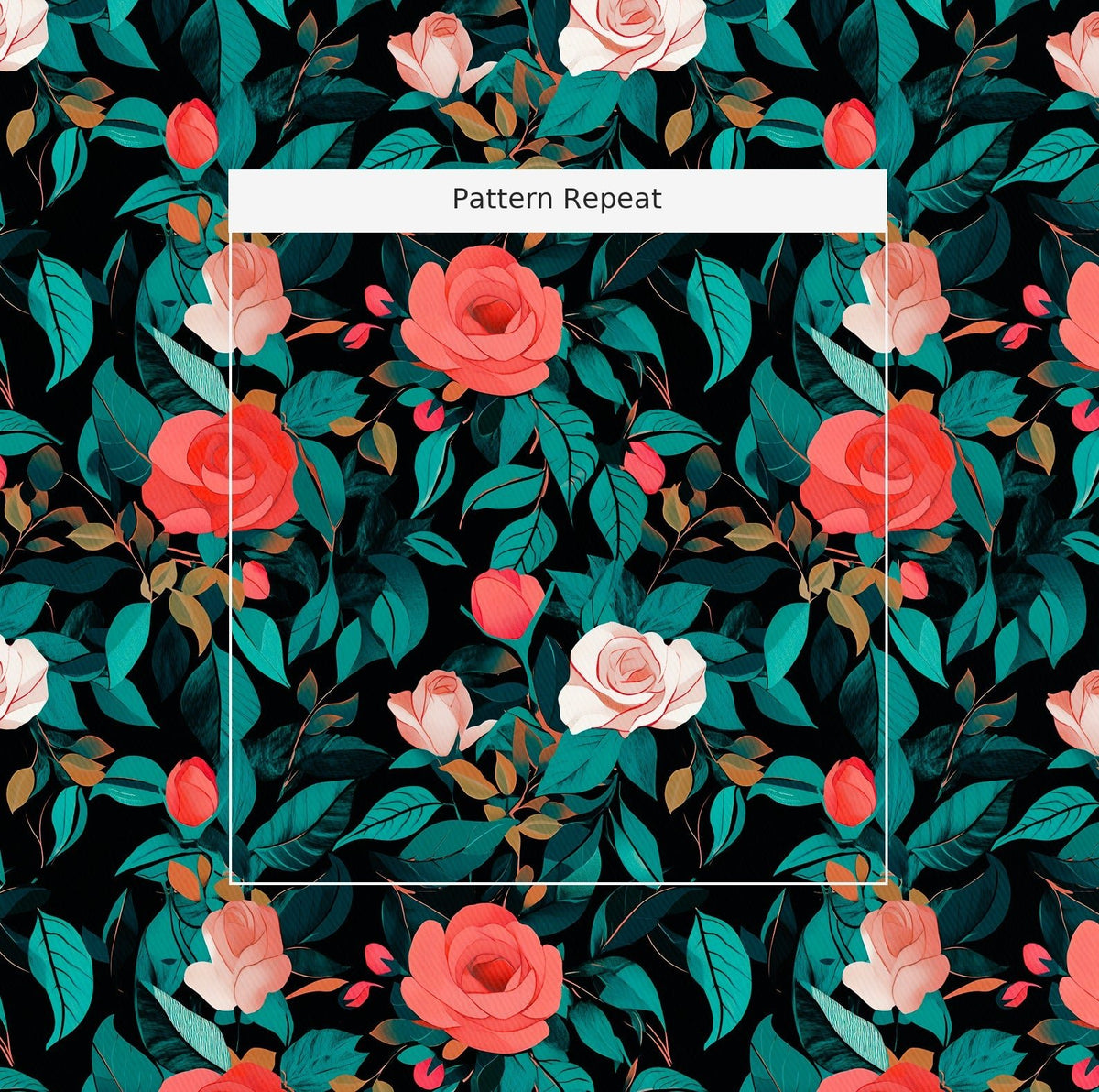 Rosewood Jungle - Fabric - Painted Paper