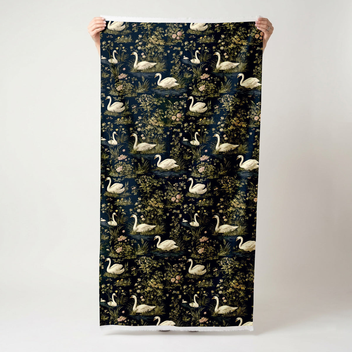 Rosie Swans - Fabric - Painted Paper