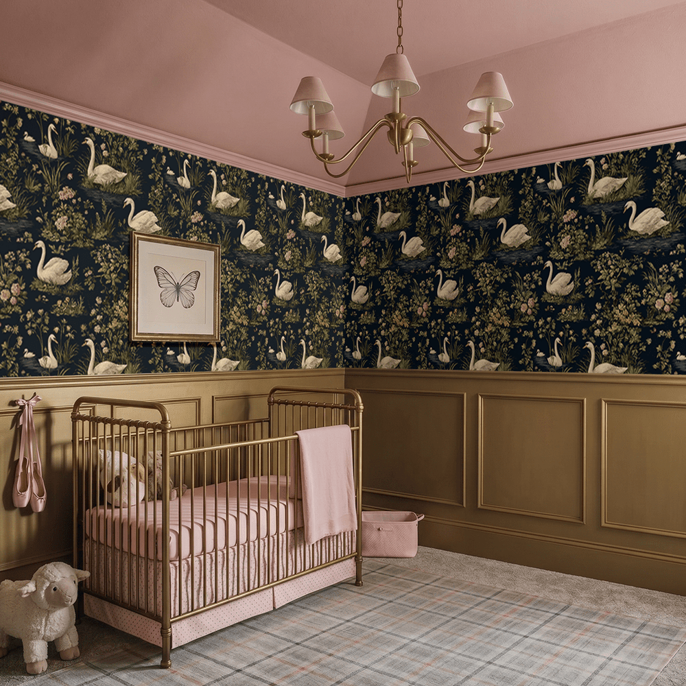 Rosie Swans Wallpaper - Painted Paper