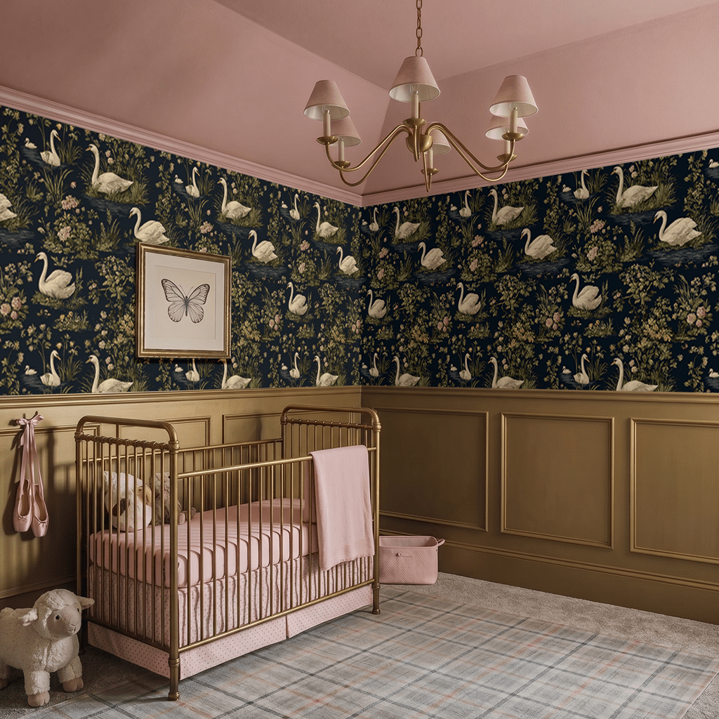 Rosie Swans Wallpaper - Painted Paper