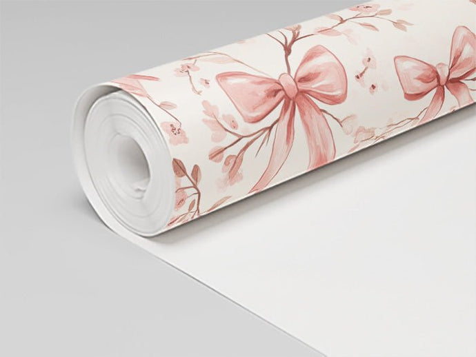 Rosie's Ribbons Wallpaper – Painted Paper