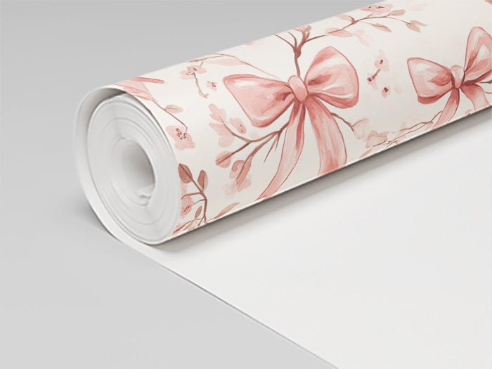 Rosie's Ribbons Wallpaper - Painted Paper