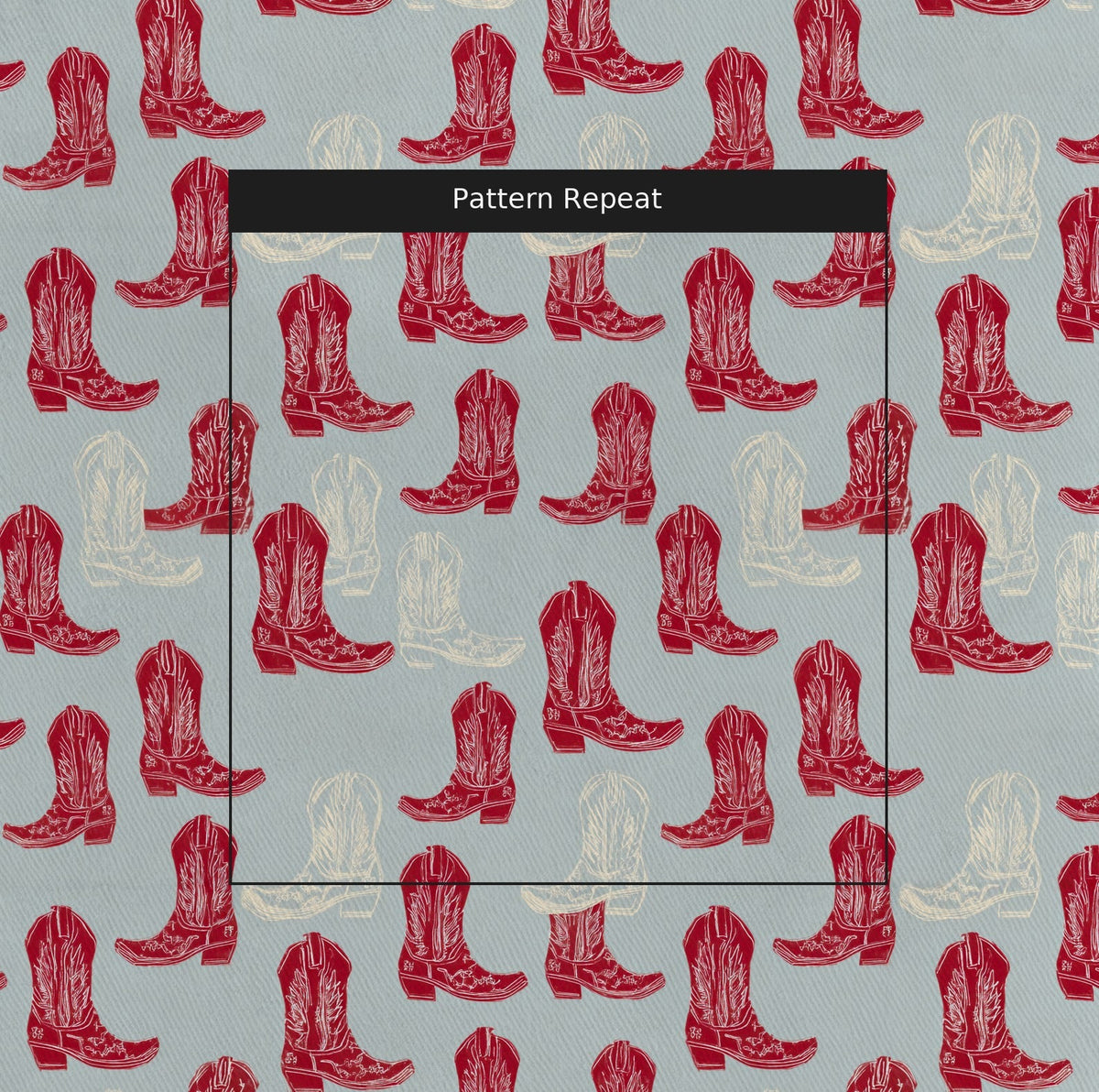 Rouge Frontier - Fabric - Painted Paper