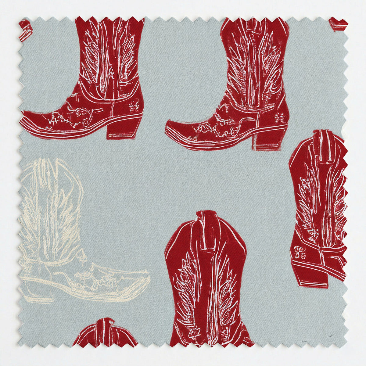 Rouge Frontier - Fabric - Painted Paper