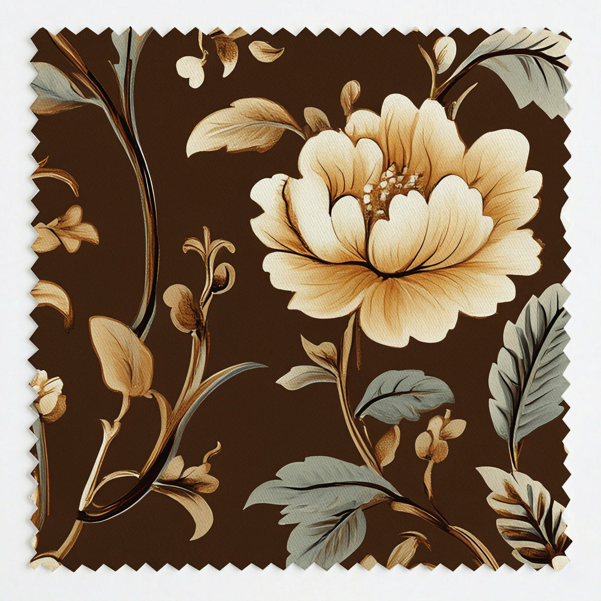 Russet Garden - Fabric - Painted Paper
