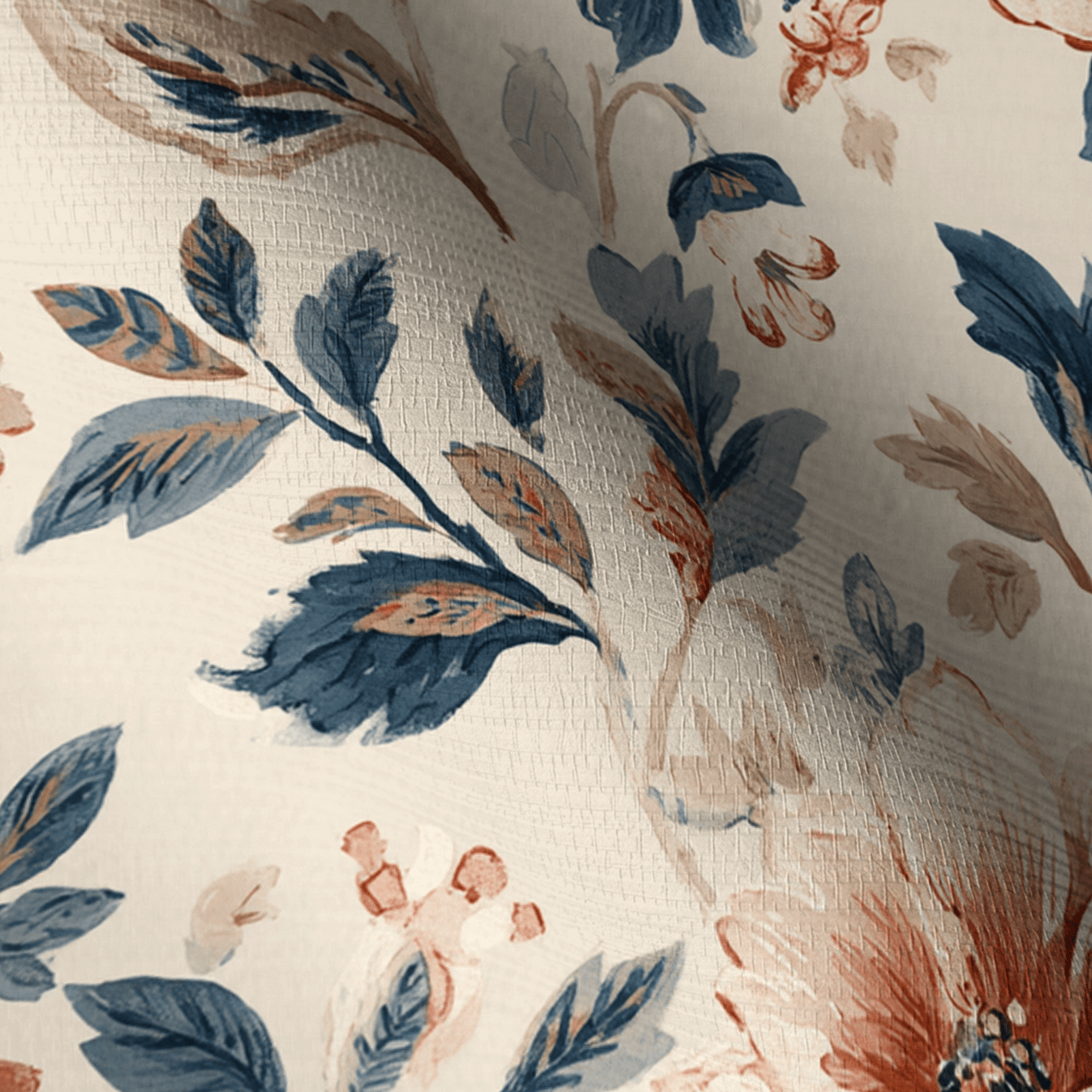Rust & Rose Faux Grasscloth Wallpaper - Painted Paper