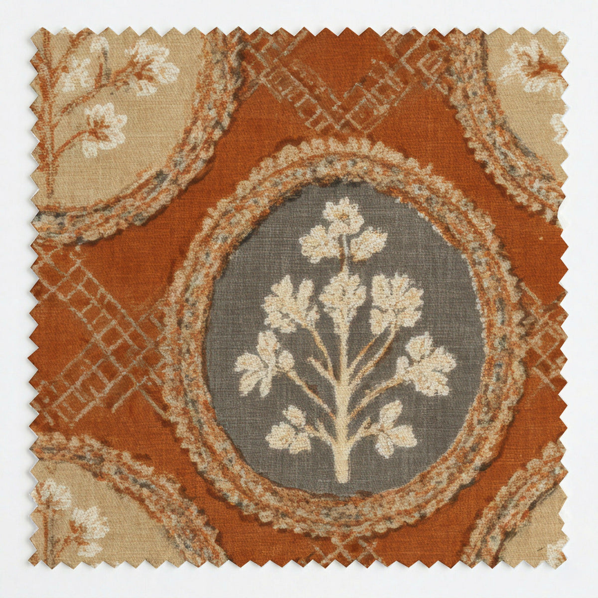 Rustic Medallion - Fabric - Painted Paper