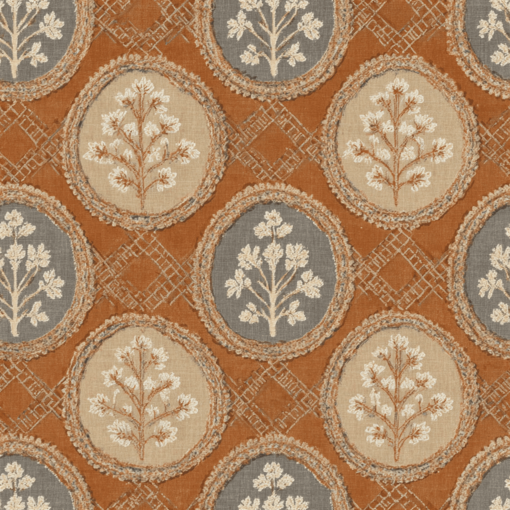 Rustic Medallion Wallpaper - Painted Paper