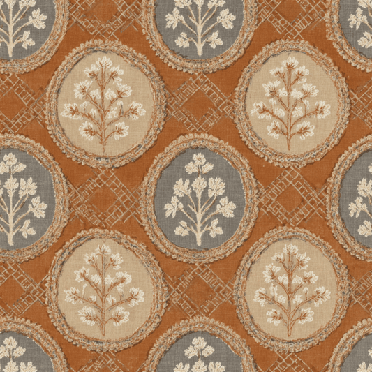 Rustic Medallion Wallpaper - Painted Paper