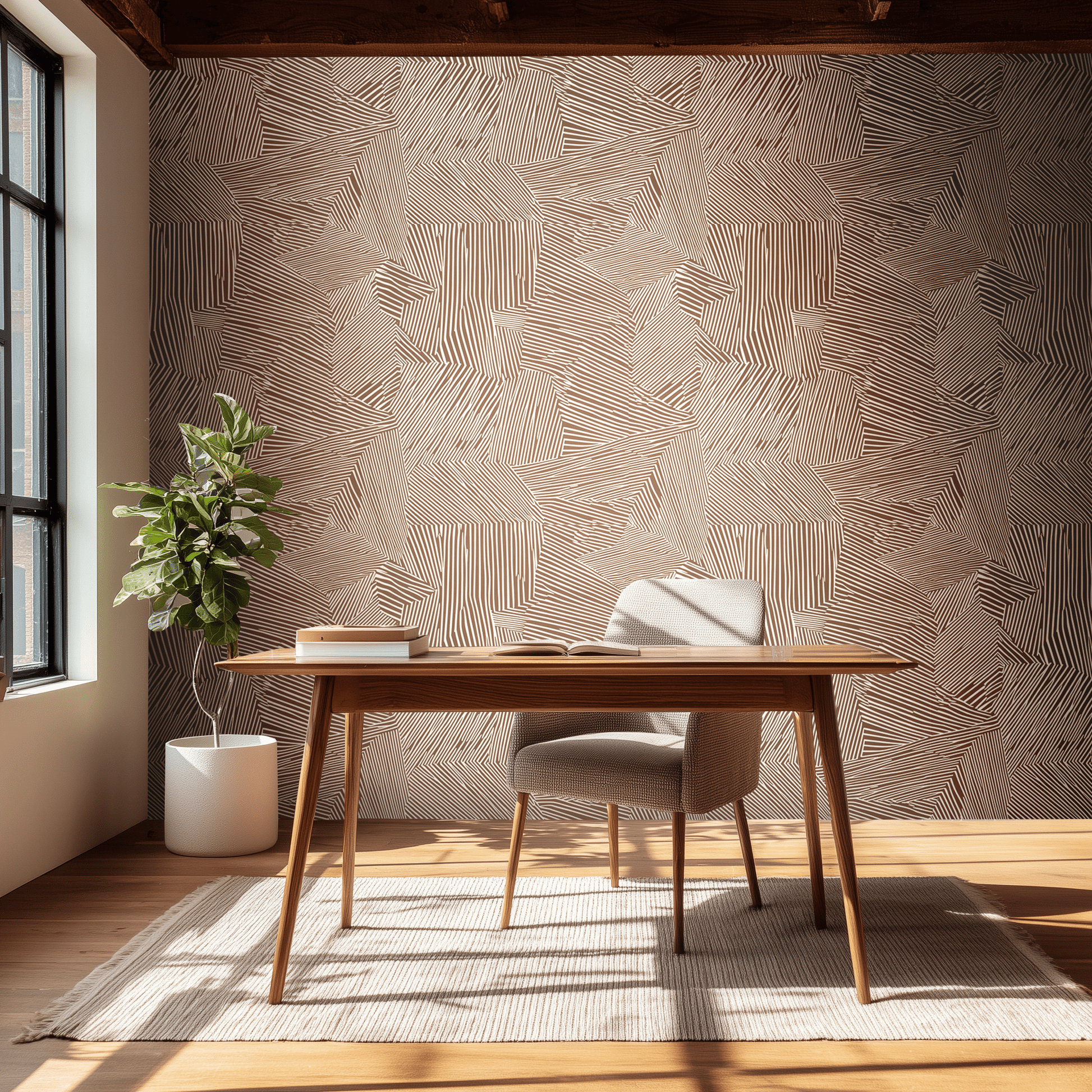 Sable Abstract Wallpaper - Painted Paper