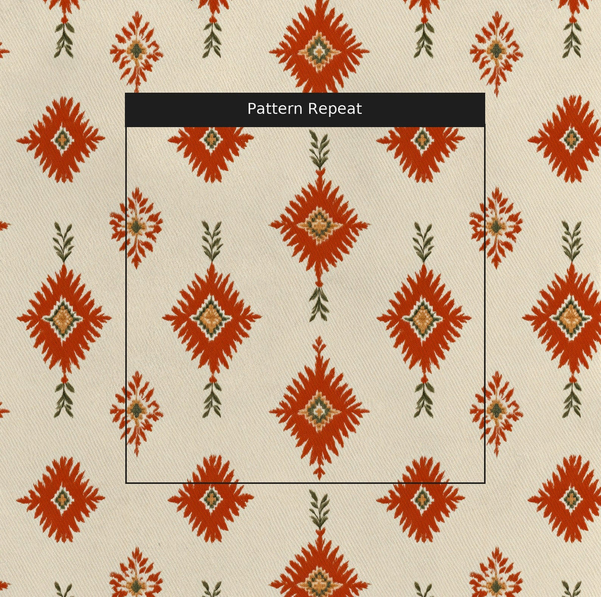 Saddle Blossom - Fabric - Painted Paper
