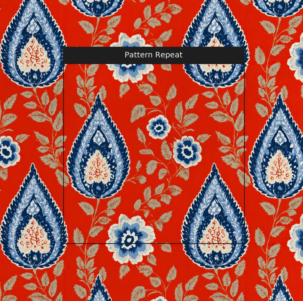 Saffron Valley - Fabric - Painted Paper
