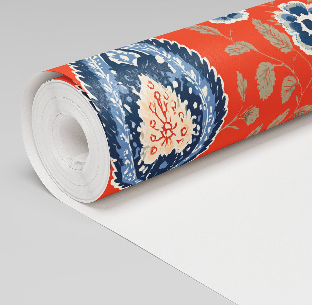 Saffron Valley Wallpaper - Painted Paper