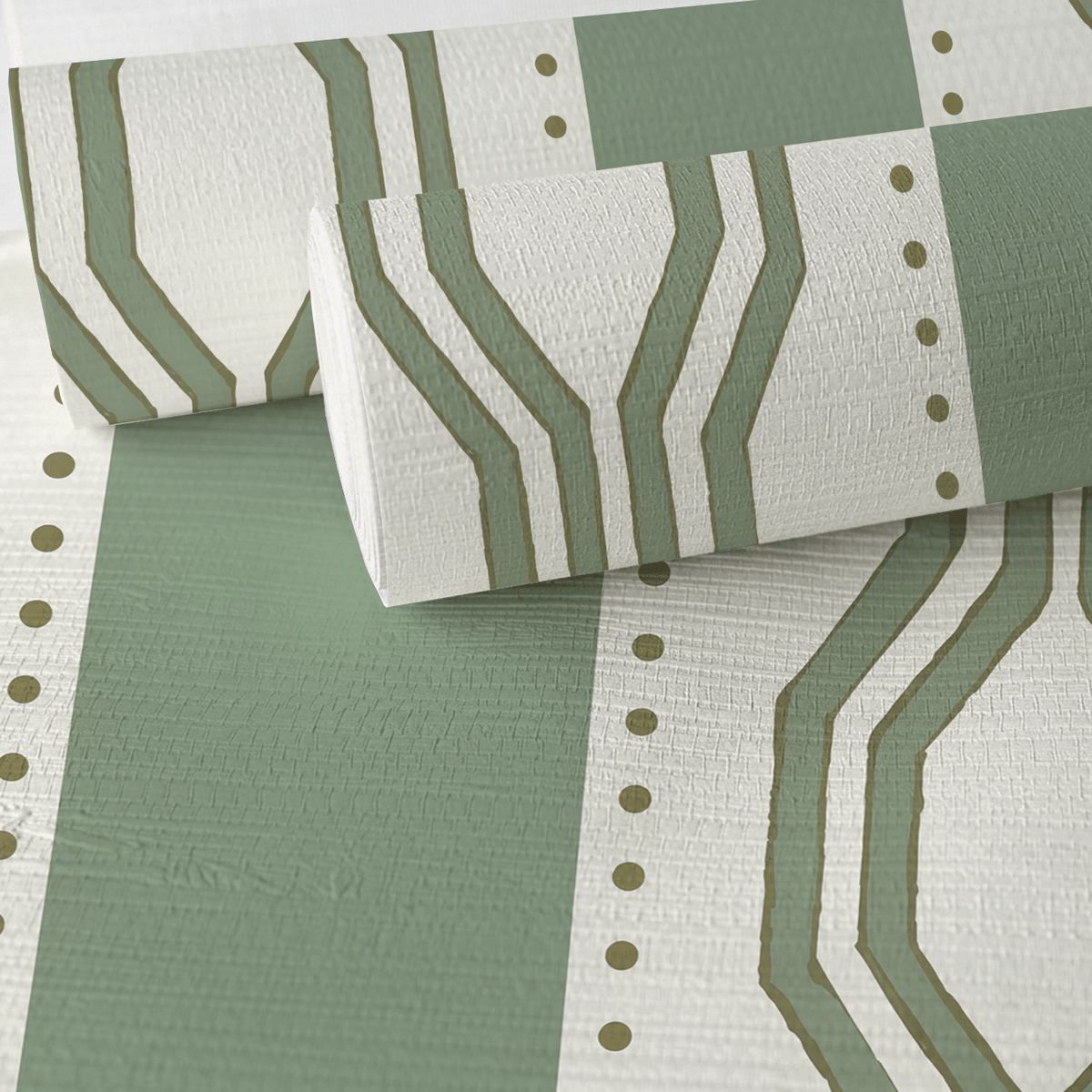 Sage Soiree Faux Grasscloth Wallpaper - Painted Paper