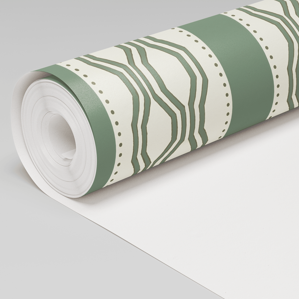 Sage Soiree Wallpaper - Painted Paper