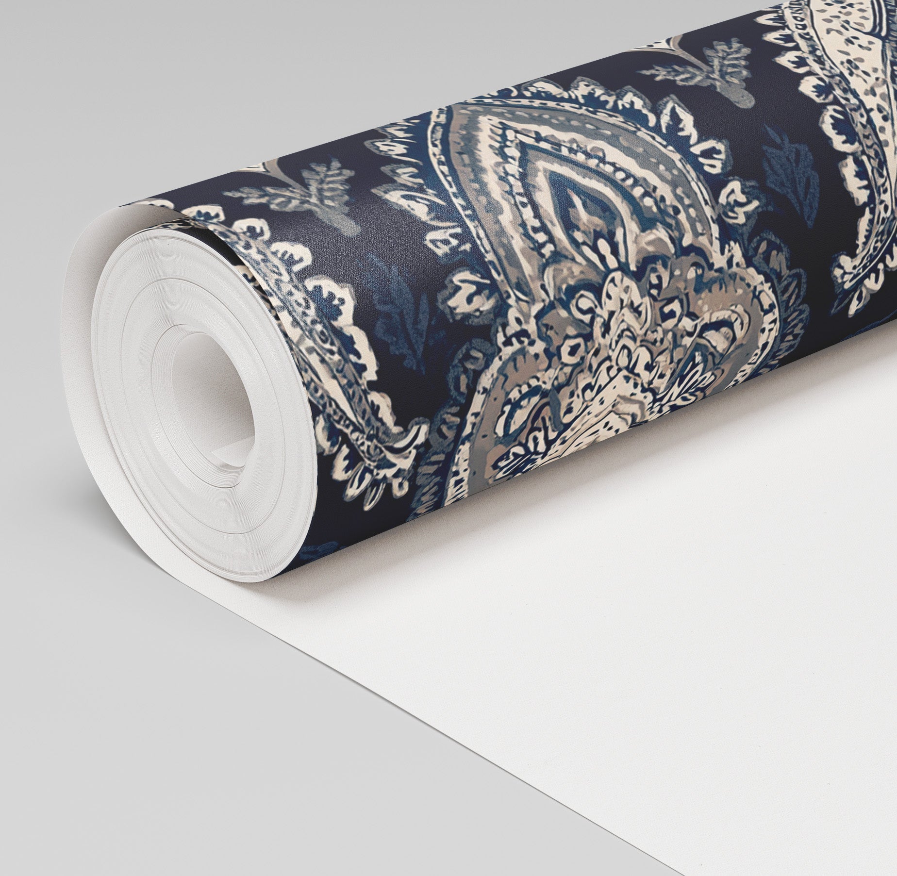 Sapphire Parlour Wallpaper - Painted Paper