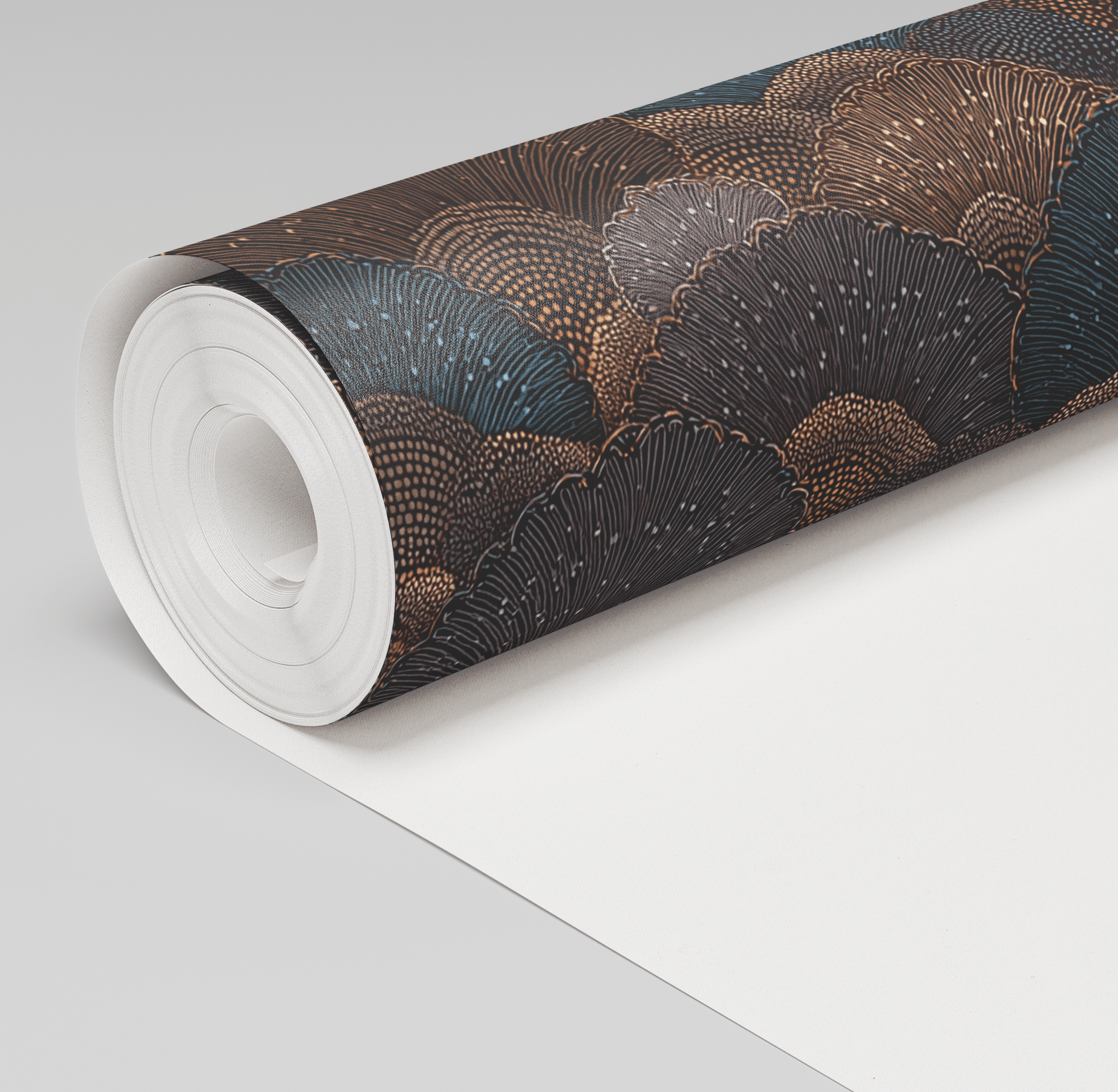 Scallop Mirage Wallpaper - Painted Paper