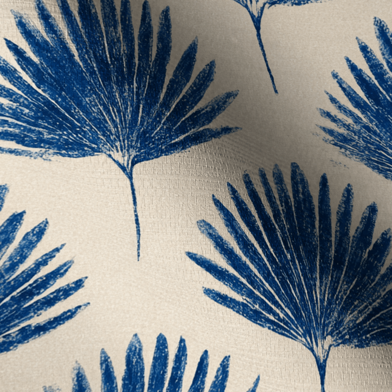 Seabreeze Palm Faux Grasscloth Wallpaper - Painted Paper