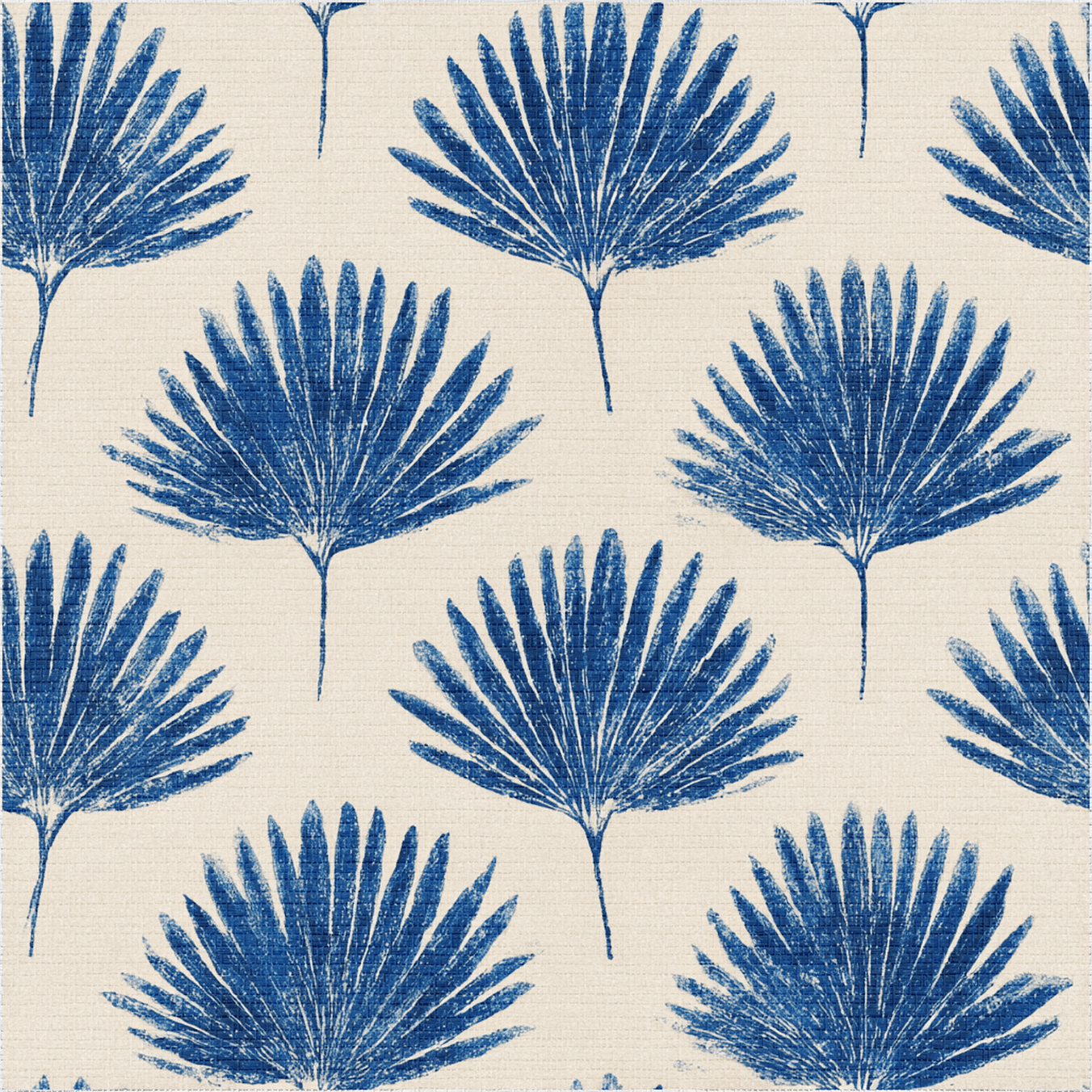 Seabreeze Palm Faux Grasscloth Wallpaper - Painted Paper