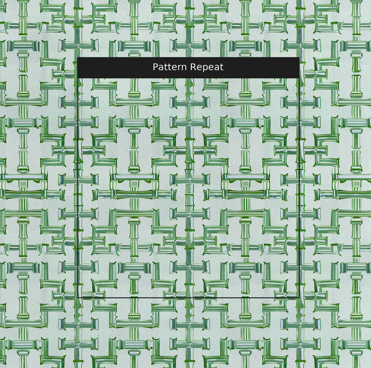 Seagrass Trellis - Fabric - Painted Paper
