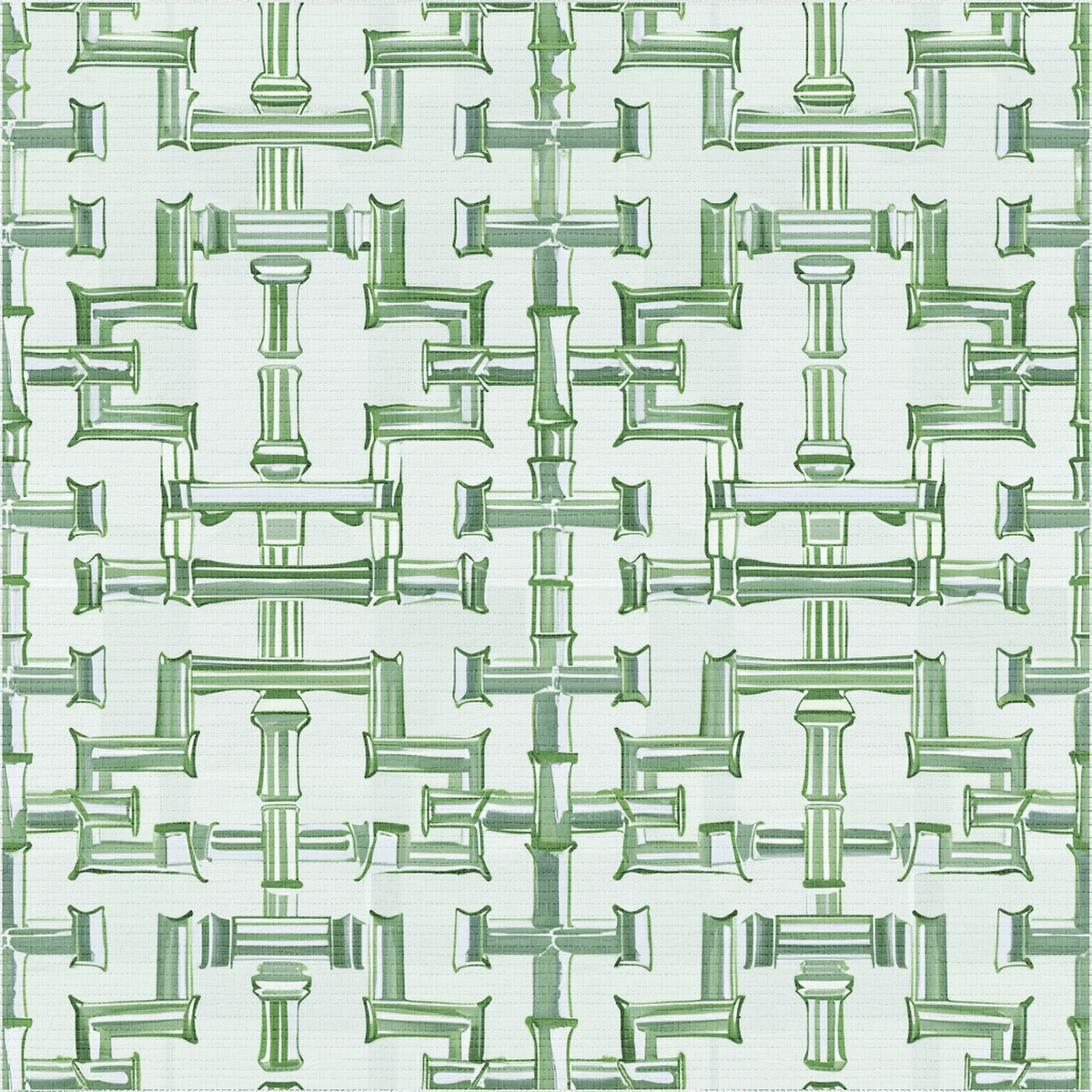 Seagrass Trellis Faux Grasscloth Wallpaper - Painted Paper