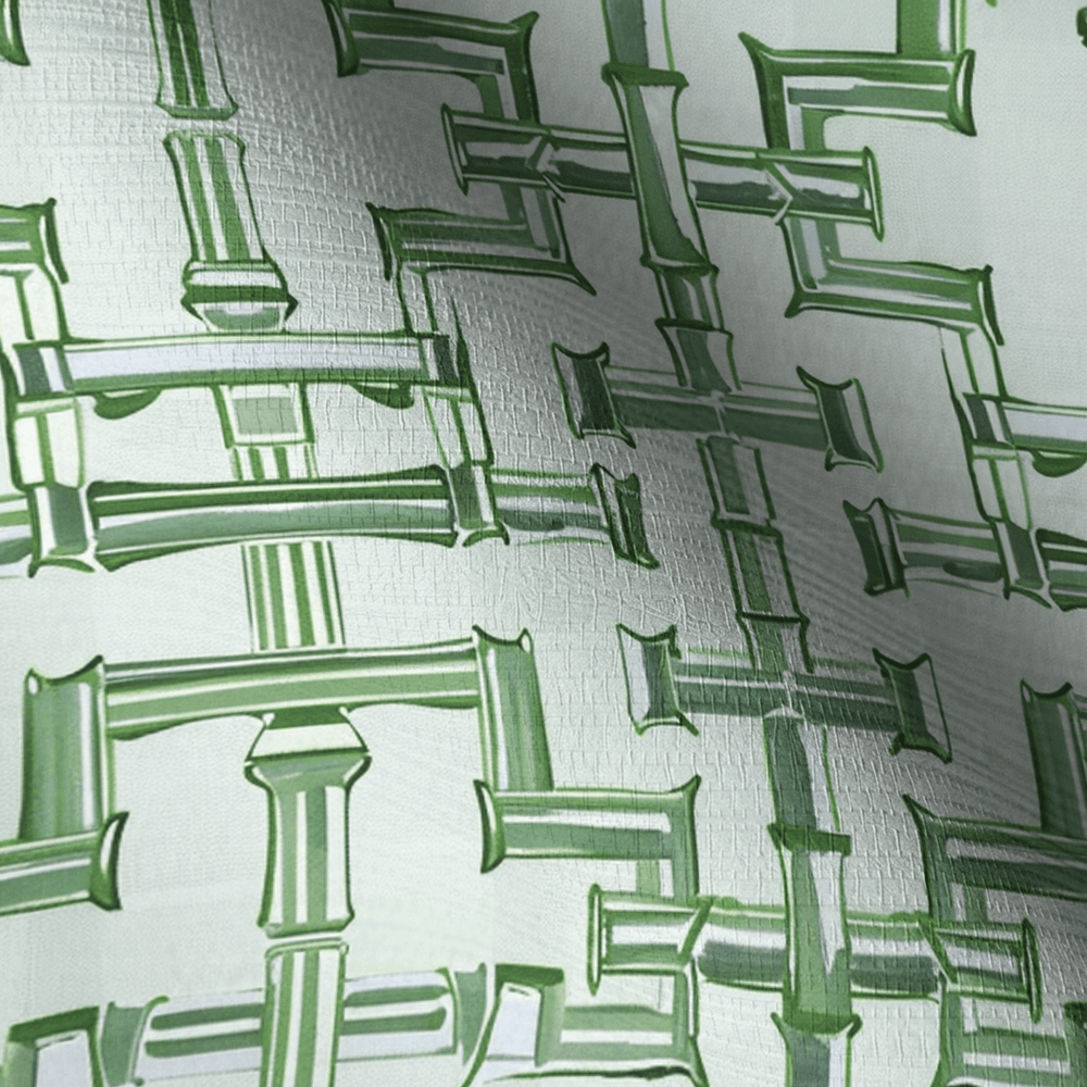 Seagrass Trellis Faux Grasscloth Wallpaper - Painted Paper