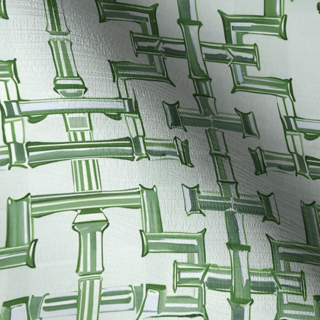 Seagrass Trellis Faux Grasscloth Wallpaper - Painted Paper
