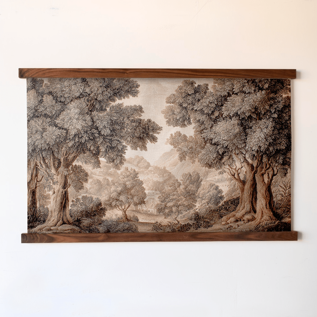 Sepia Grove Study - Tapestry - Painted Paper