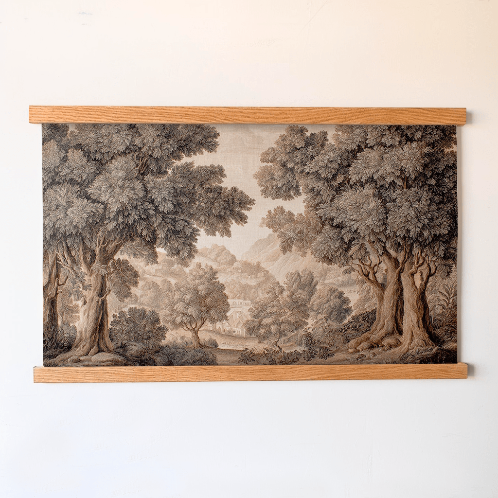 Sepia Grove Study - Tapestry - Painted Paper
