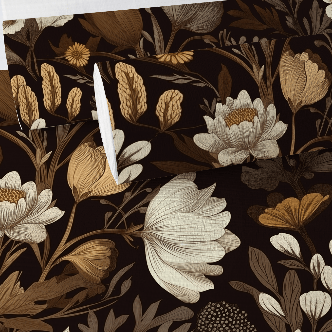 Sepia Sonata Faux Grasscloth Wallpaper - Painted Paper