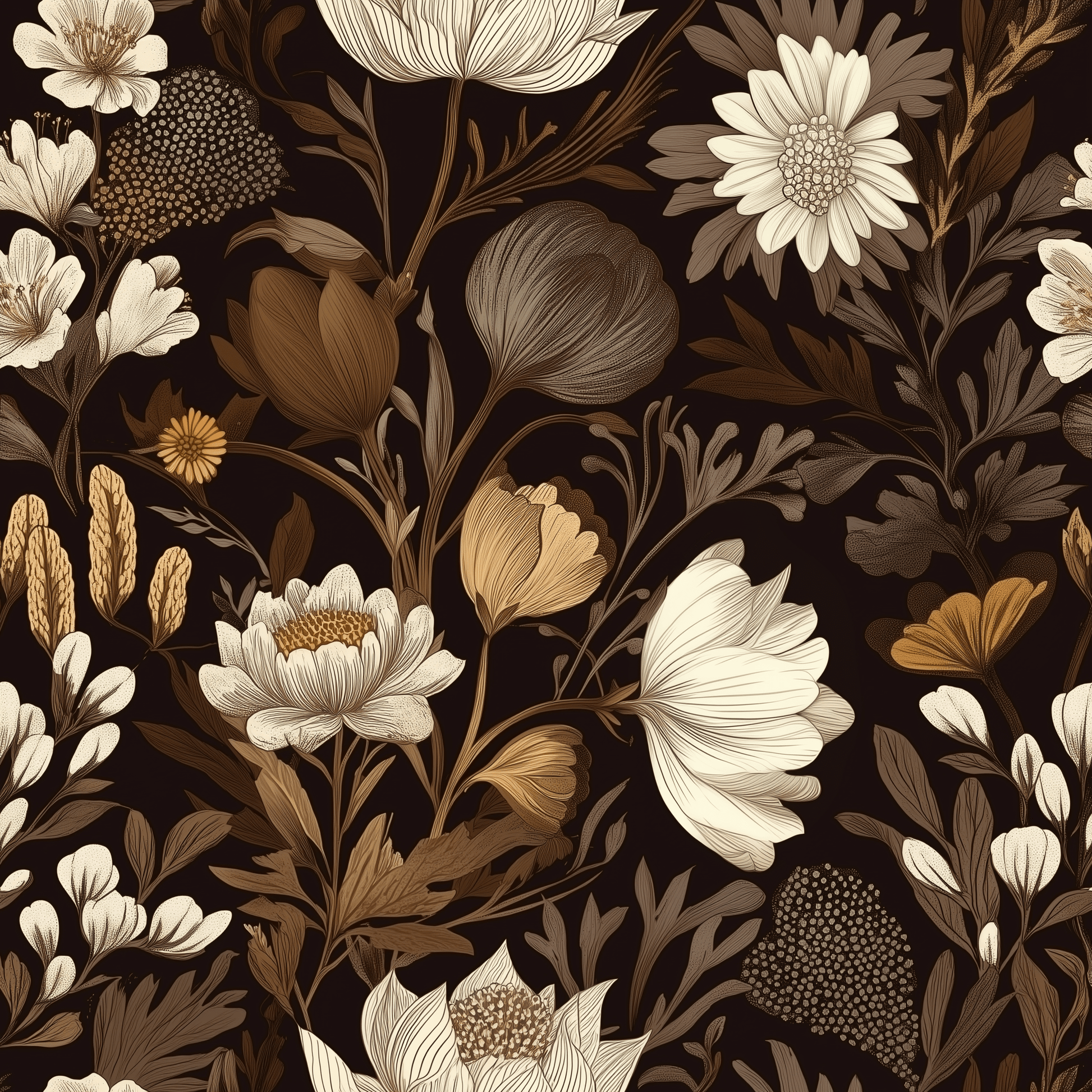 Sepia Sonata Wallpaper - Painted Paper