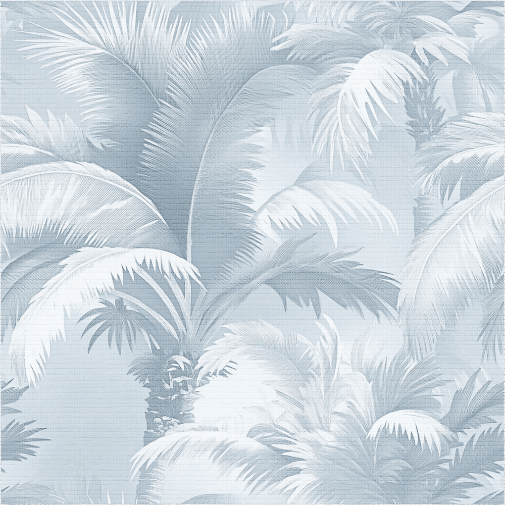 Serene Palm Faux Grasscloth Wallpaper - Painted Paper