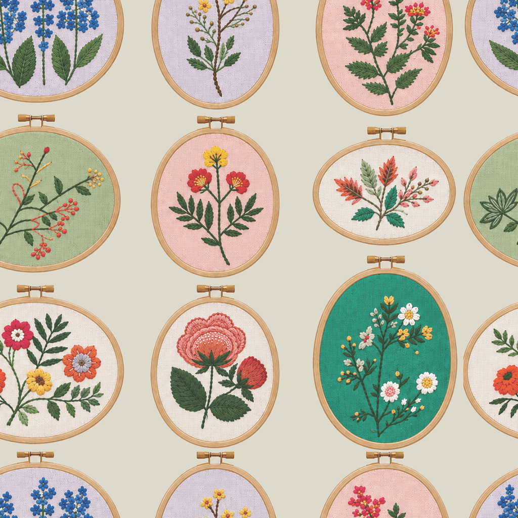 Sew Lovely Wallpaper - Painted Paper