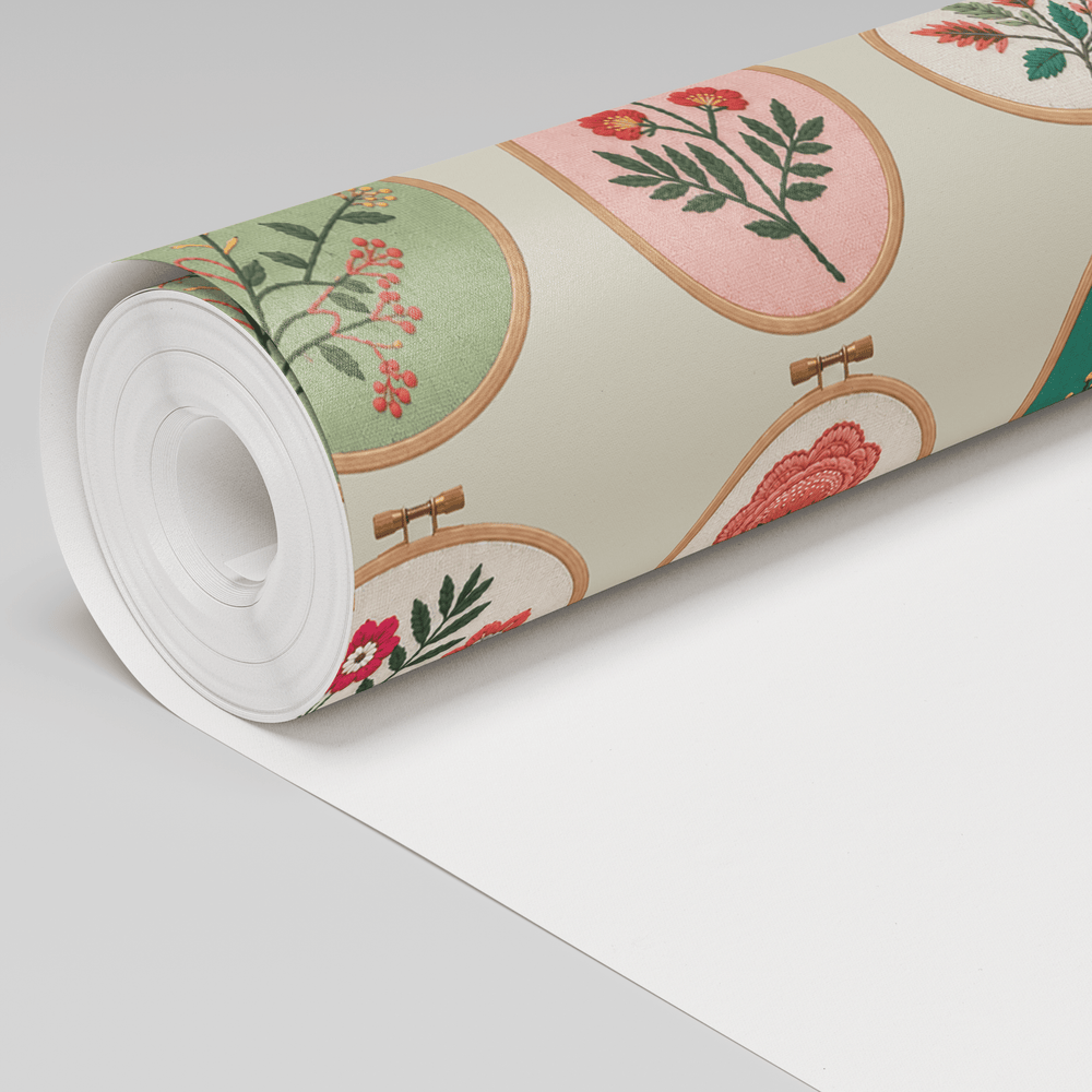 Sew Lovely Wallpaper - Painted Paper
