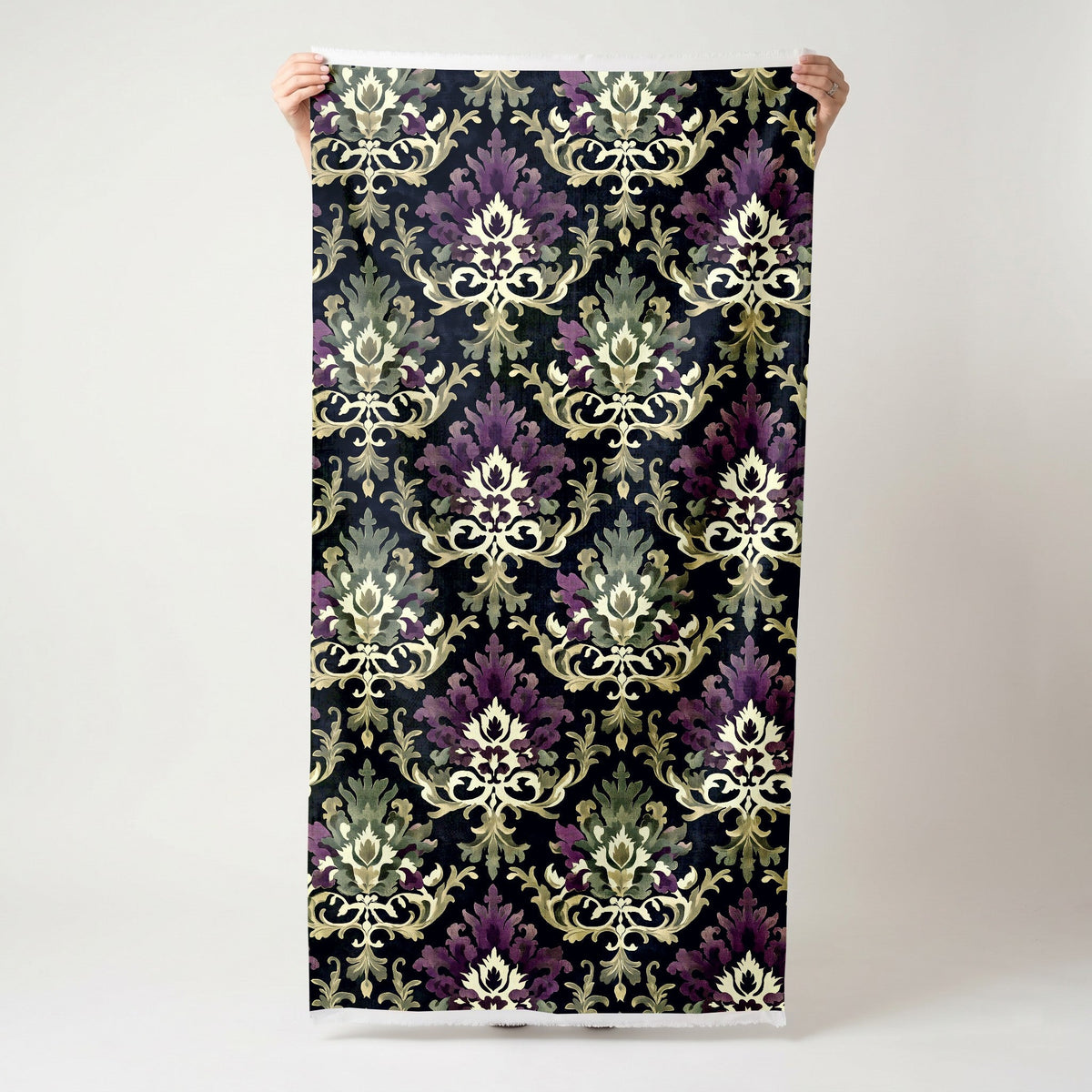 Shadow Damask - Fabric - Painted Paper