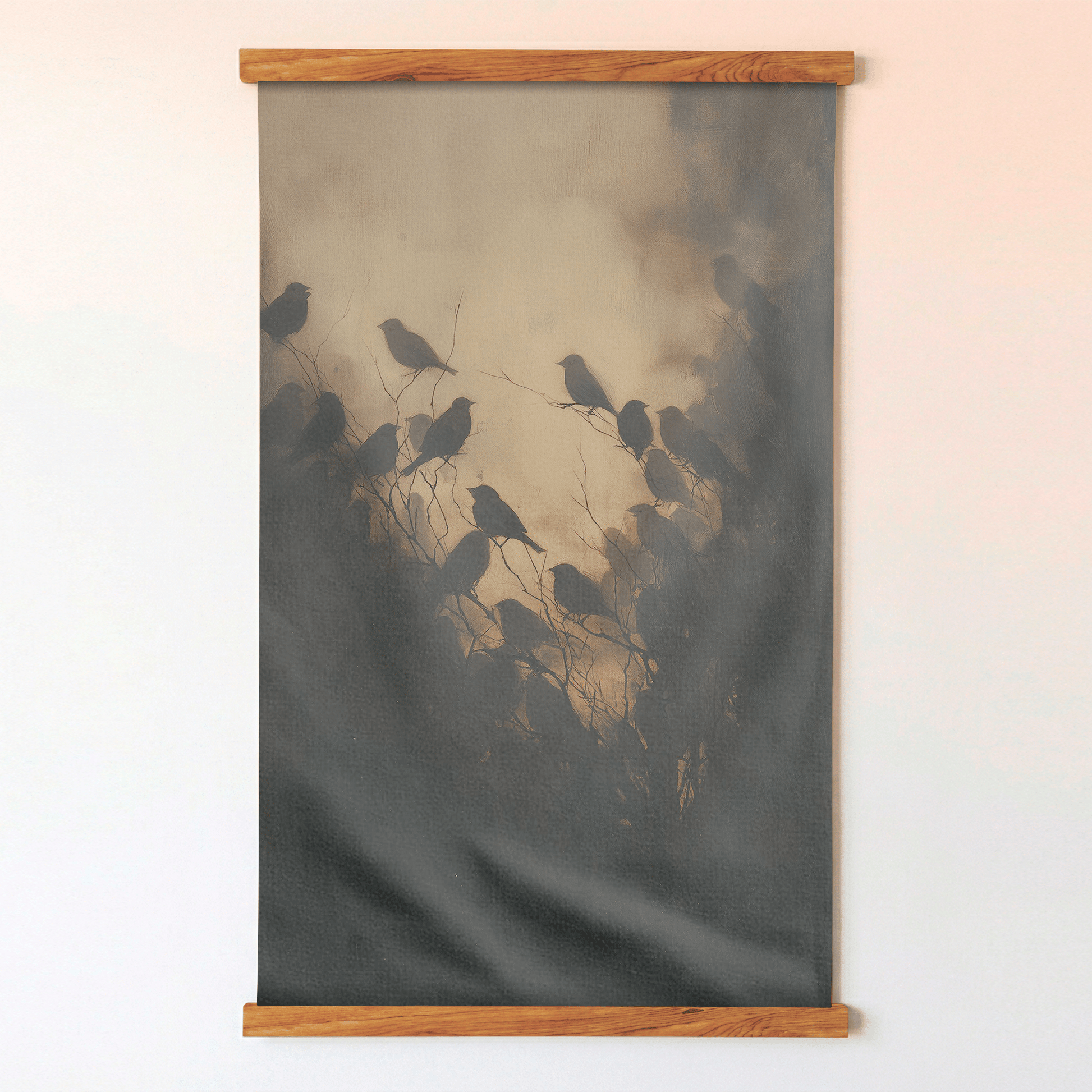 Shadow Gathering - Tapestry - Painted Paper
