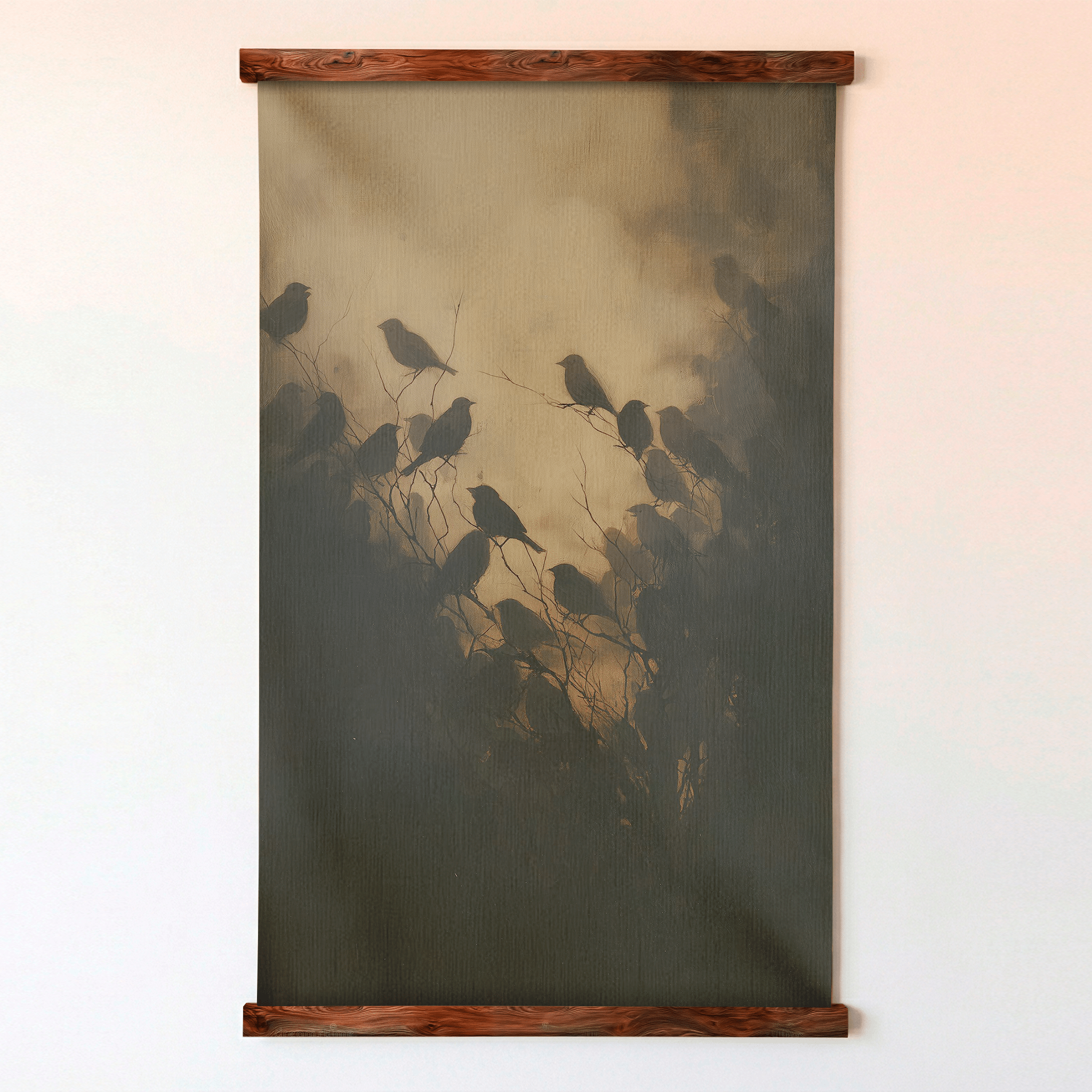 Shadow Gathering - Tapestry - Painted Paper