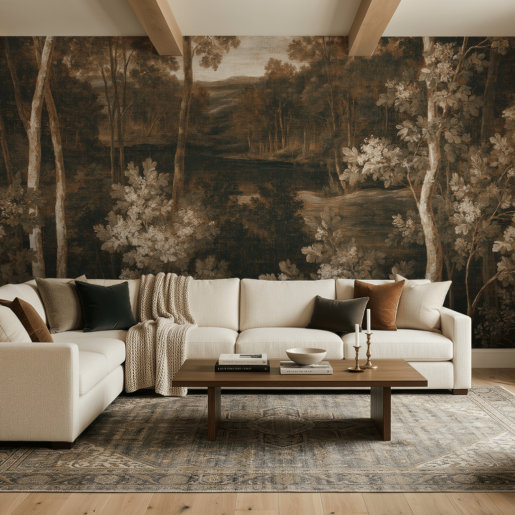 Shadow Grove - Wall Mural - Painted Paper