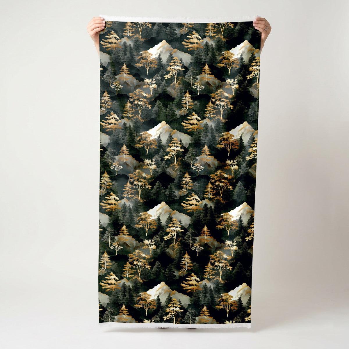 Shadow Pine - Fabric - Painted Paper