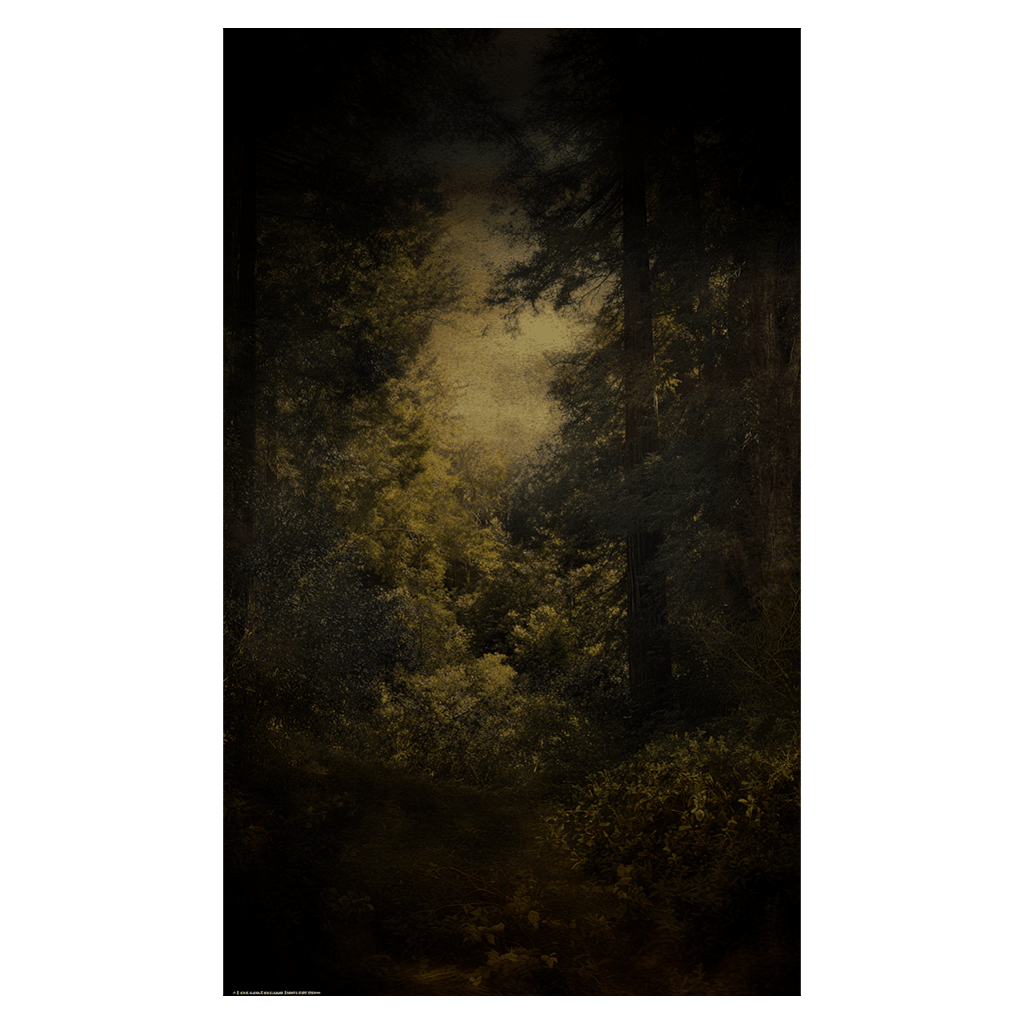 Shadowed Forest - Tapestry - Painted Paper