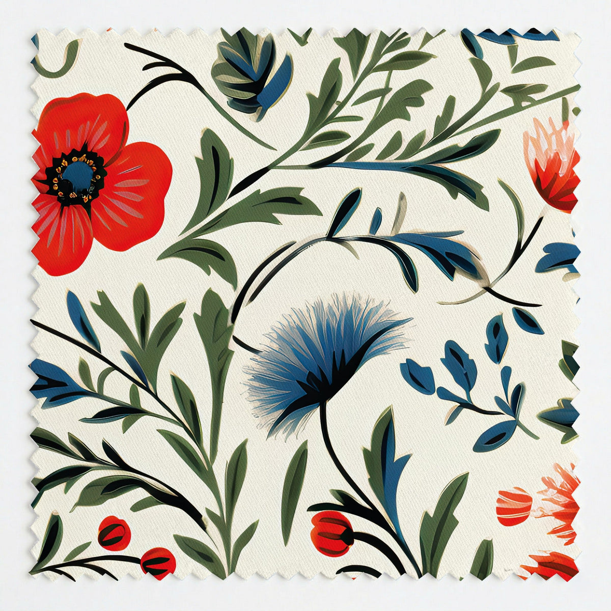 Shiloh Floral - Fabric - Painted Paper